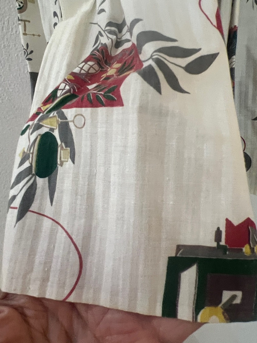 Vintage 50’s handmade full gathered waist apron the pattern is fabulous, decor - Picture 10 of 10